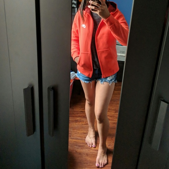 🔥Last one! Nike Red Orange Hoodie - Picture 5 of 7